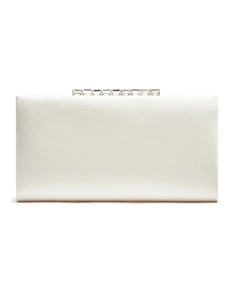 Stuart Weitzman The Vip Crystal Clutch - Frau  Cream Cream