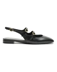 Stuart Weitzman Benni Mj Slingback - Frau Loafer Und Flache Schuhe Schwarz Schwarz