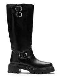 Stuart Weitzman Emerson Moto Boot - Frau Stiefel Und Stiefeletten Schwarz Schwarz