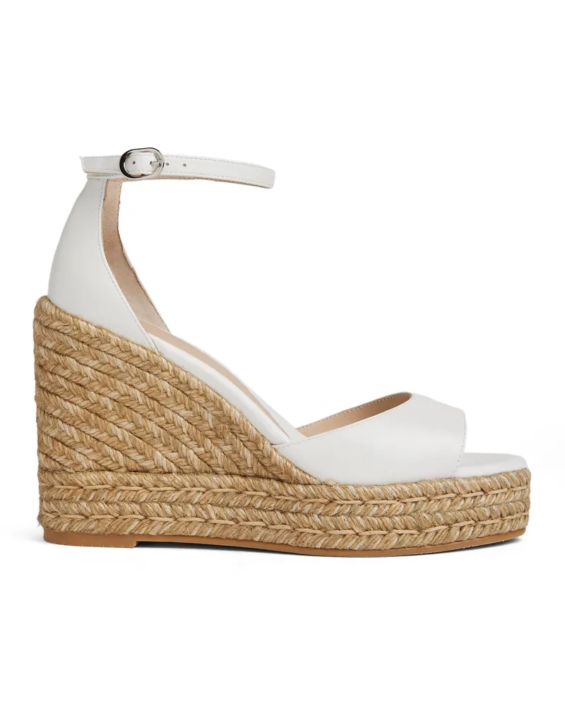 Stuart Weitzman Nudistcurve Espadrille Wedge - Frau Keilabsatzschuh Weiss Weiss