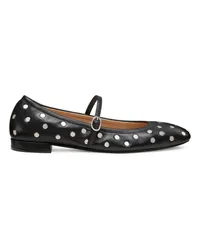 Stuart Weitzman Claris Stud Ballet Flat - Frau Loafer Und Flache Schuhe Schwarz Schwarz