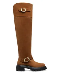 Stuart Weitzman Emerson Moto Tall Boot - Frau Stiefel Und Stiefeletten Coffee Coffee