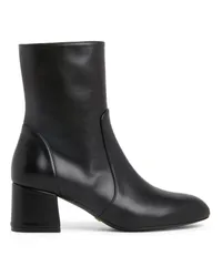 Stuart Weitzman Flareblock 60 Zip Bootie - Frau Stiefel Und Stiefeletten Schwarz Schwarz