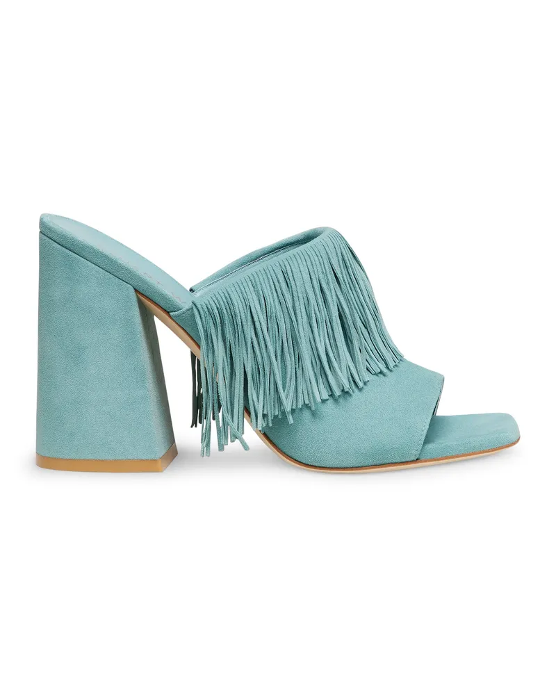 Stuart Weitzman Tia Fringe 100 Slide - Frau  Grün Grün