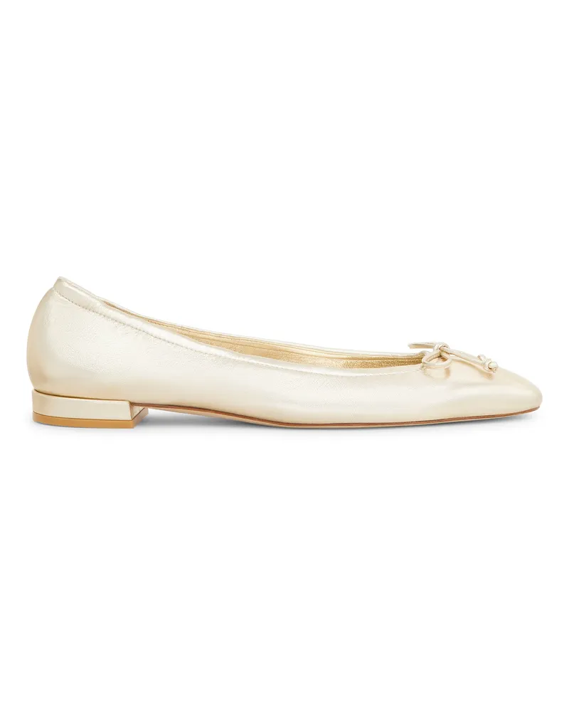 Stuart Weitzman Bria Ballet Flat - Frau Loafer Und Flache Schuhe Light Gold Light