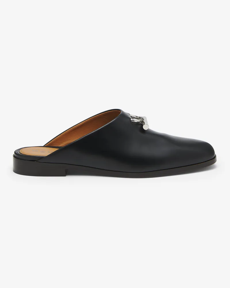 Alexander McQueen T-Bar Slip On Mule - Item 831088WIAER1064 Schwarz