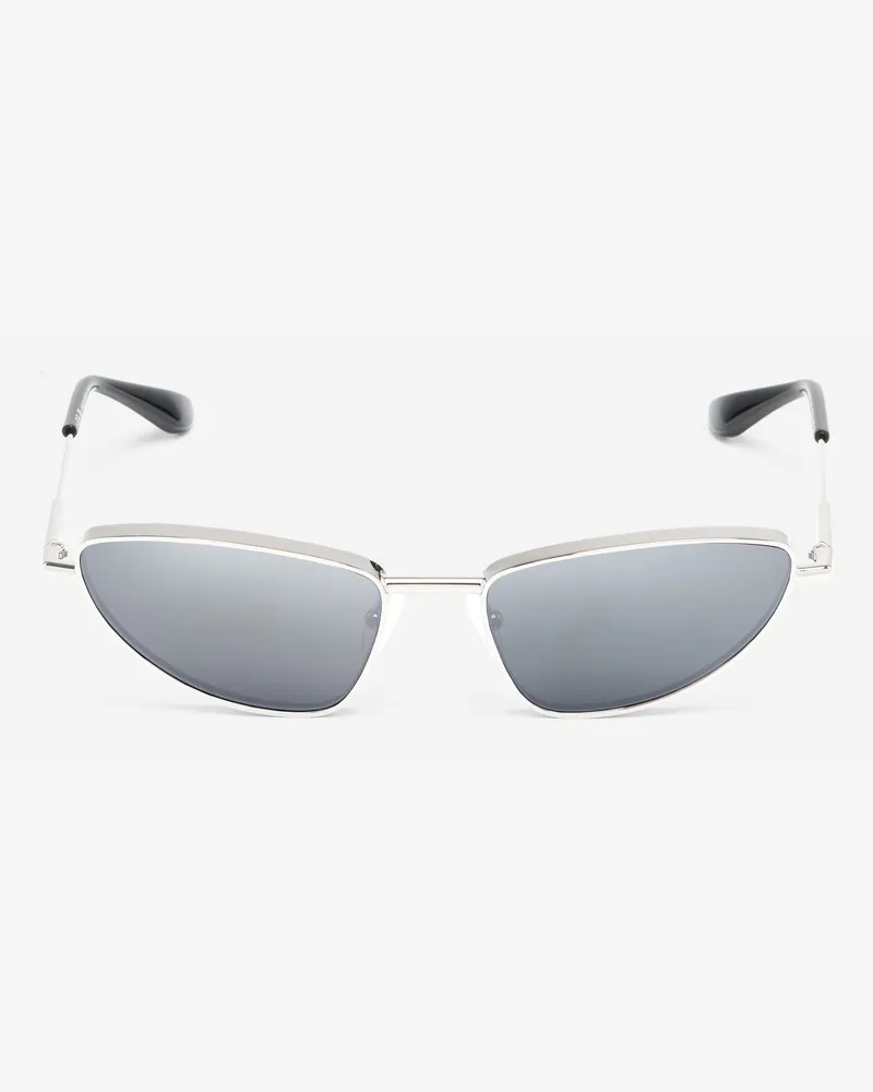 Alexander McQueen Side T-bar Soft Cat-eye Sunglasses - Item 841899I33301188 Silber
