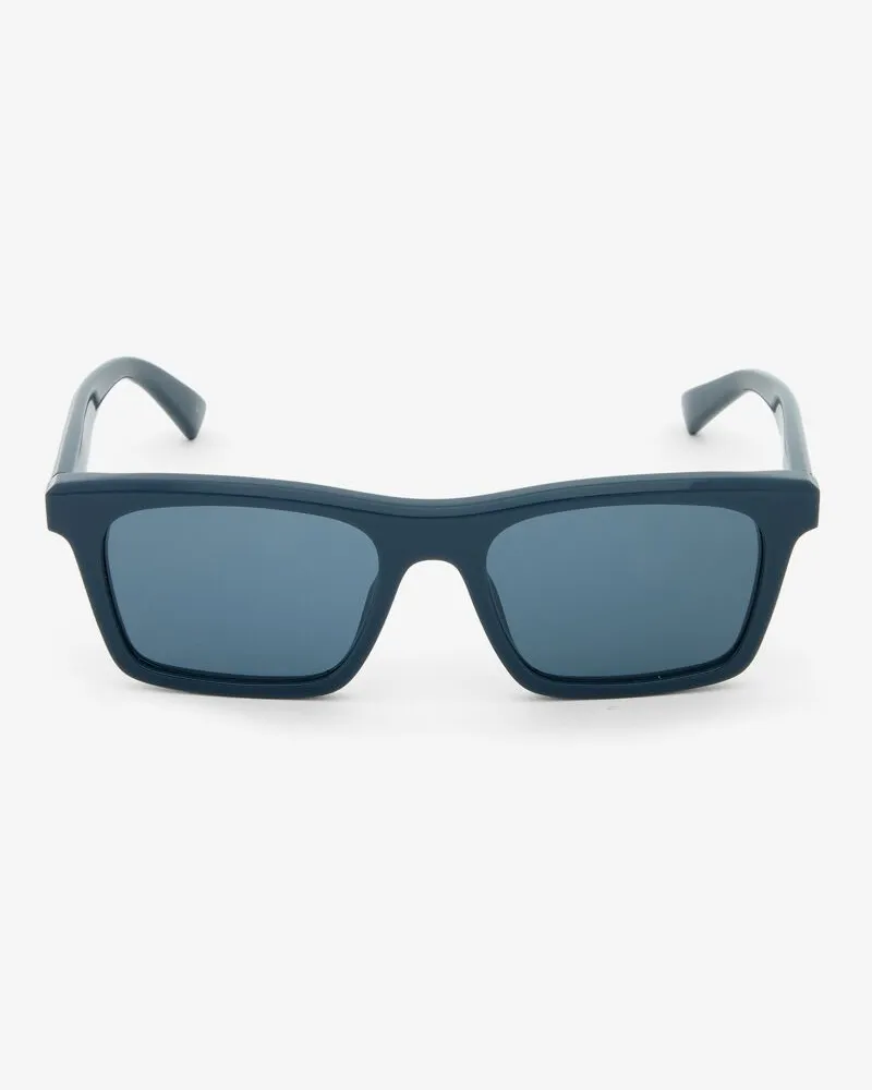 Alexander McQueen Rechteckige Sonnenbrille mit McQueen Logo Blau