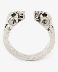 Alexander McQueen Ring mit Twin Skull Bunt