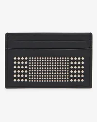 Alexander McQueen Kartenetui mit Studs Schwarz