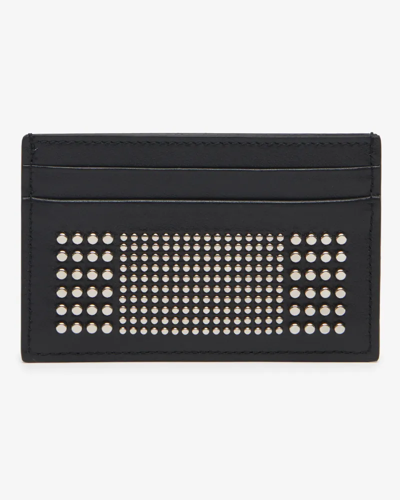 Alexander McQueen Kartenetui mit Studs Schwarz