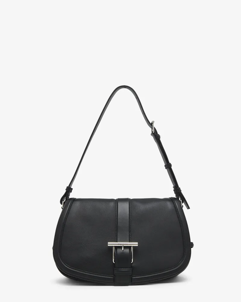 Alexander McQueen T-Bar Large Satchel - Item 8251401MAAD1000 Schwarz