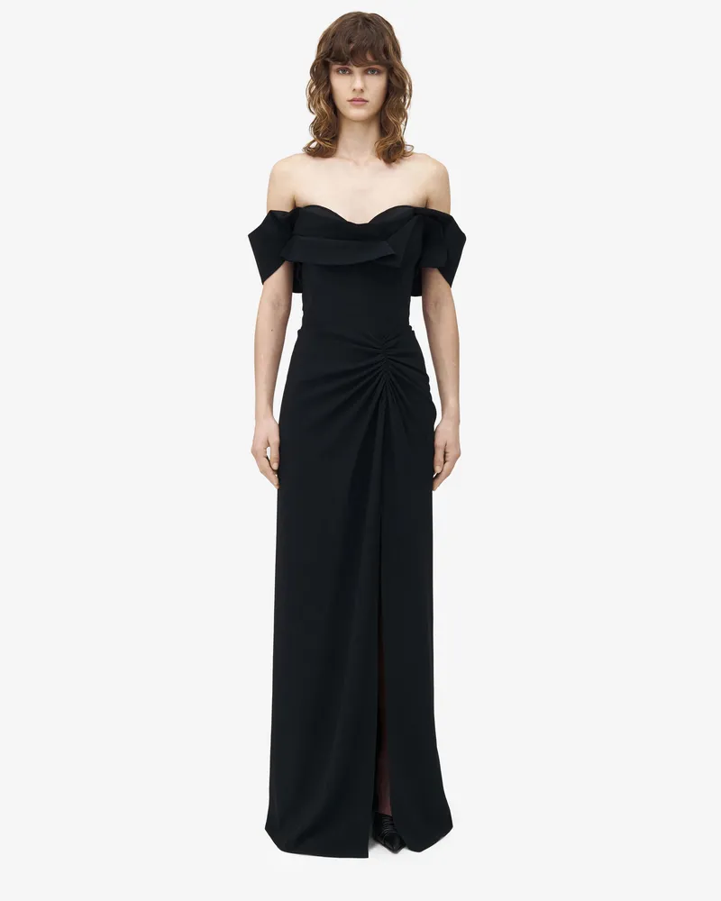 Alexander McQueen Schulterfreies Abendkleid - Item 829989QEAAA1000 Schwarz