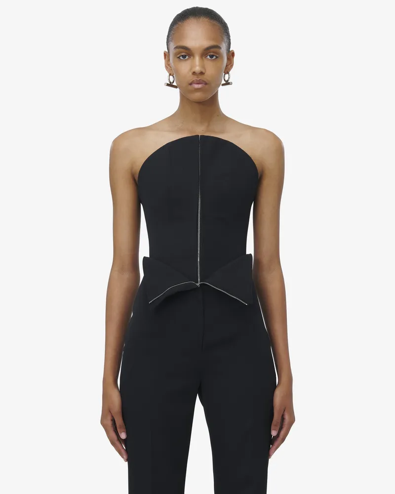 Alexander McQueen Korsett-Top - Item 819107QJADA1000 Schwarz