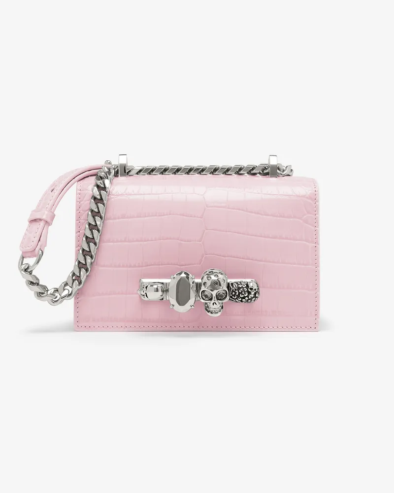 Alexander McQueen Mini Jewelled Satchel - Item 6531341HB025815 Rose