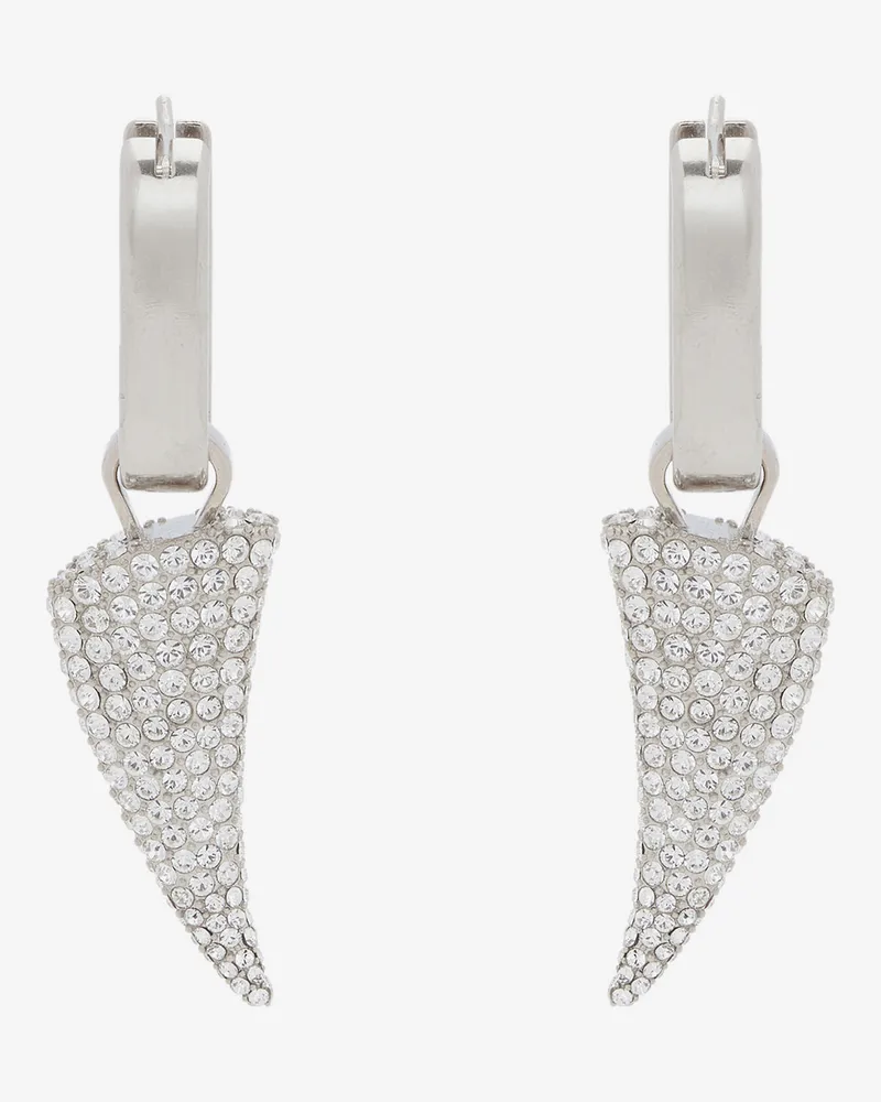 Alexander McQueen Juwelenbesetzte Ohrringe mit Tiger Claw-Motiv - Item 805720J161N1021 Palladium
