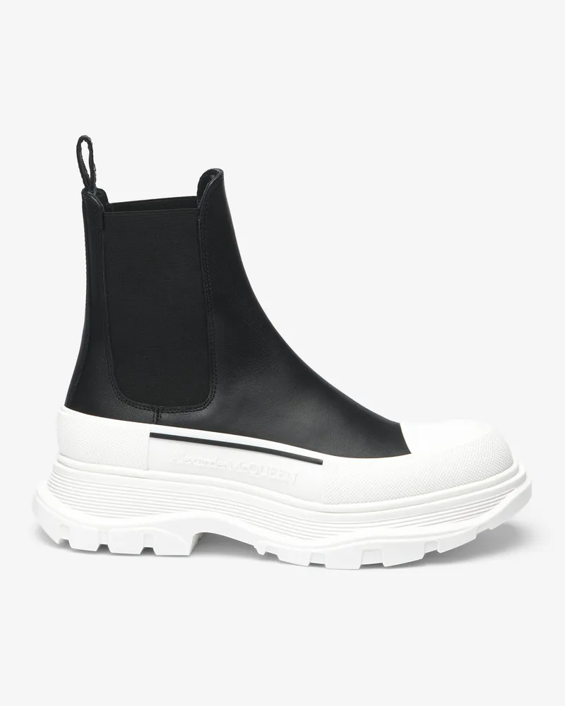 Alexander McQueen Slick Chelsea Boot - Item 635714WIAGY1021 Schwarz