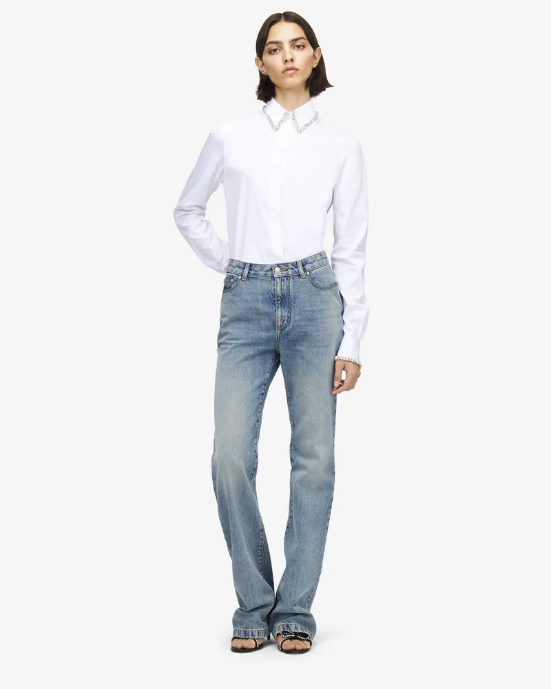 Alexander McQueen Jeans mit geradem Bein - Item 854456QMAD04383 Ausgewaschenes