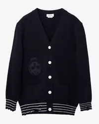 Alexander McQueen Strickjacke Marineblau