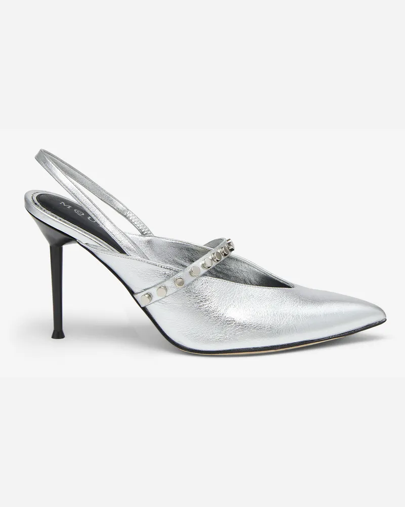 Alexander McQueen Revel Slingback - Item 838457WIAEU1679 Silber