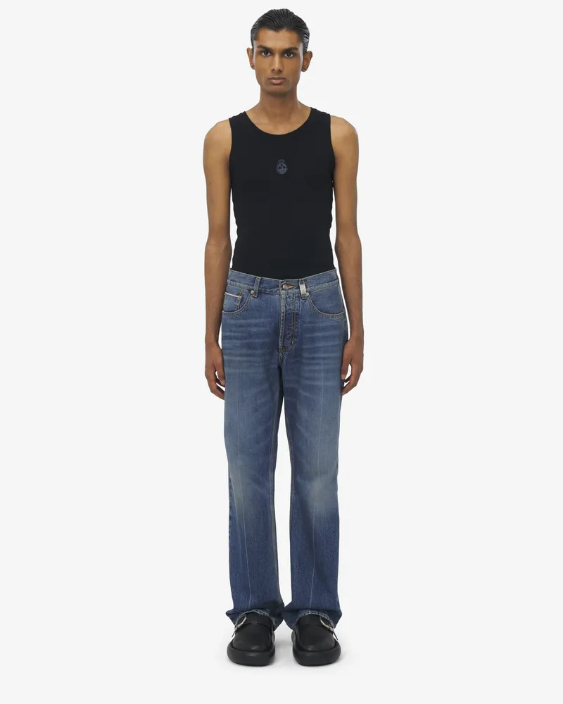 Alexander McQueen Jeans mit geradem Bein - Item 814645QYAA94211 Ausgewaschenes