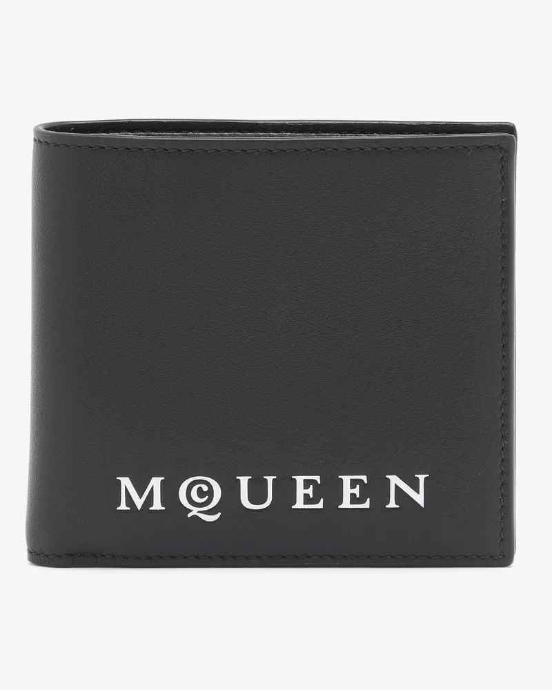 Alexander McQueen McQueen Bifold Wallet - Item 8361471AAU61080 Schwarz