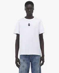 Alexander McQueen Basic-T-Shirt Weiss