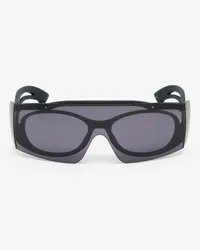 Alexander McQueen Zweifarbige Sonnenbrille Schwarz