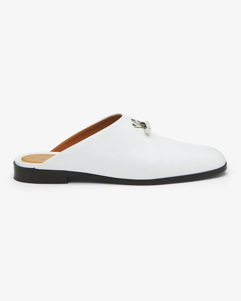 Alexander McQueen T-Bar Slip On Mule - Item 831088WIAER9081 Weiss