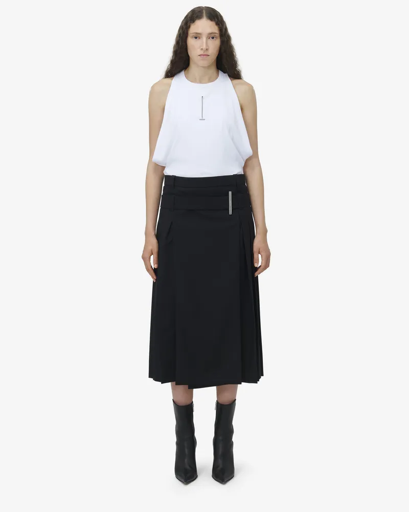 Alexander McQueen Kilt-Rock Schwarz