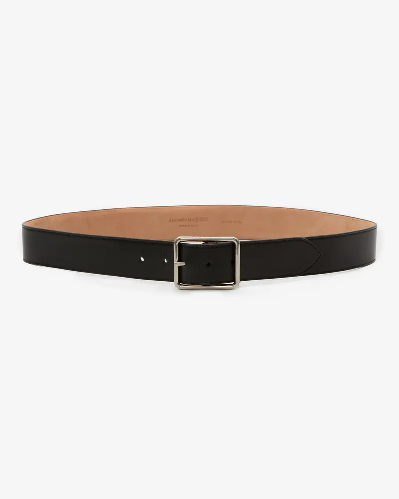 Alexander McQueen Ledergürtel - Item 7125061AAGN1000 Schwarz