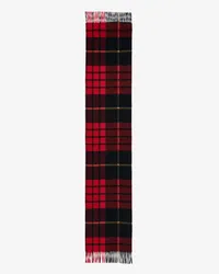 Alexander McQueen Tartan Schal Rot