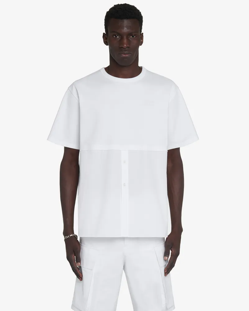 Alexander McQueen Hybrides T-Shirt Weiss