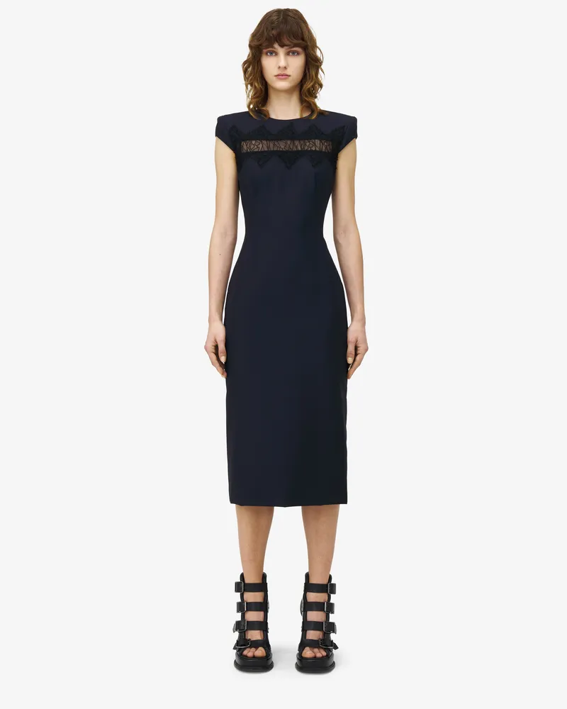 Alexander McQueen Taillierte Bleistiftkleid - Item 830138QJAEK4100 Navy