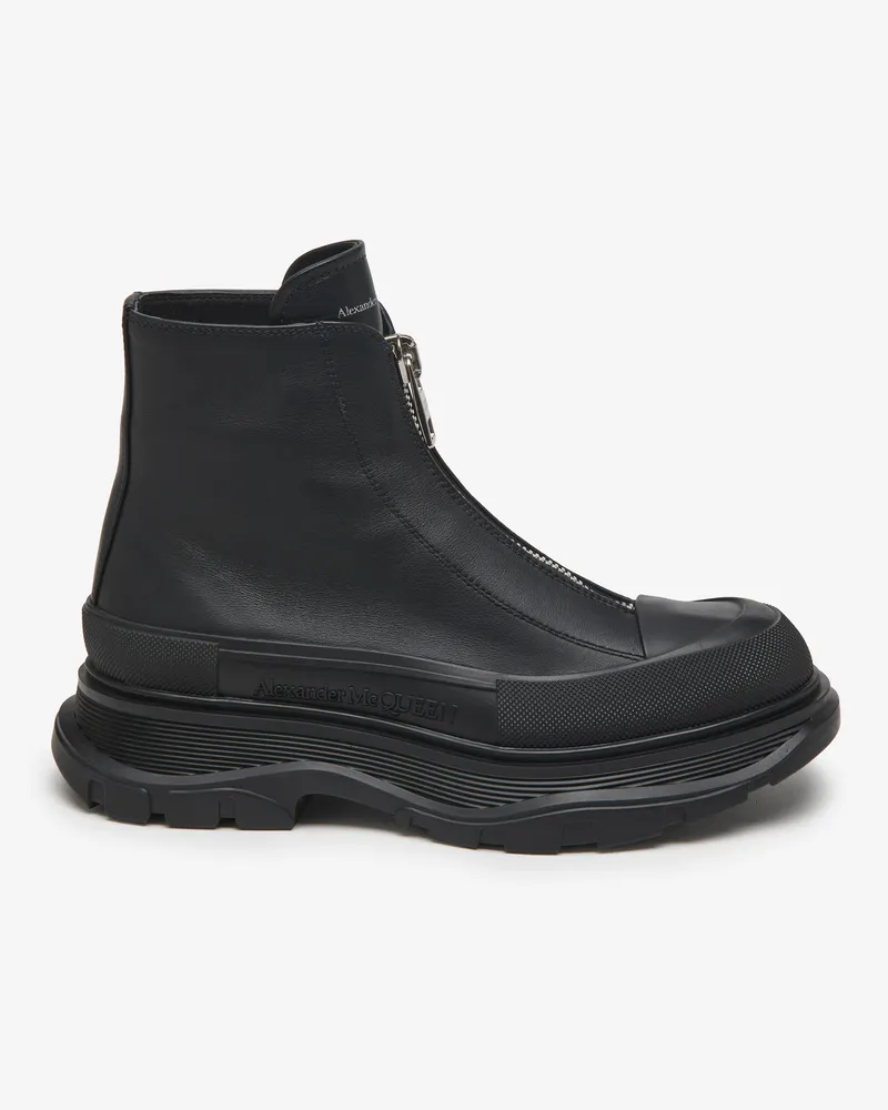 Alexander McQueen Slick Stiefel mit Reißverschluss - Item 766901WHZ6U1000 Schwarz