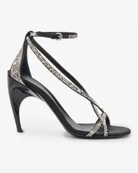 Alexander McQueen Gedrehte Armadillo Sandale Schwarz