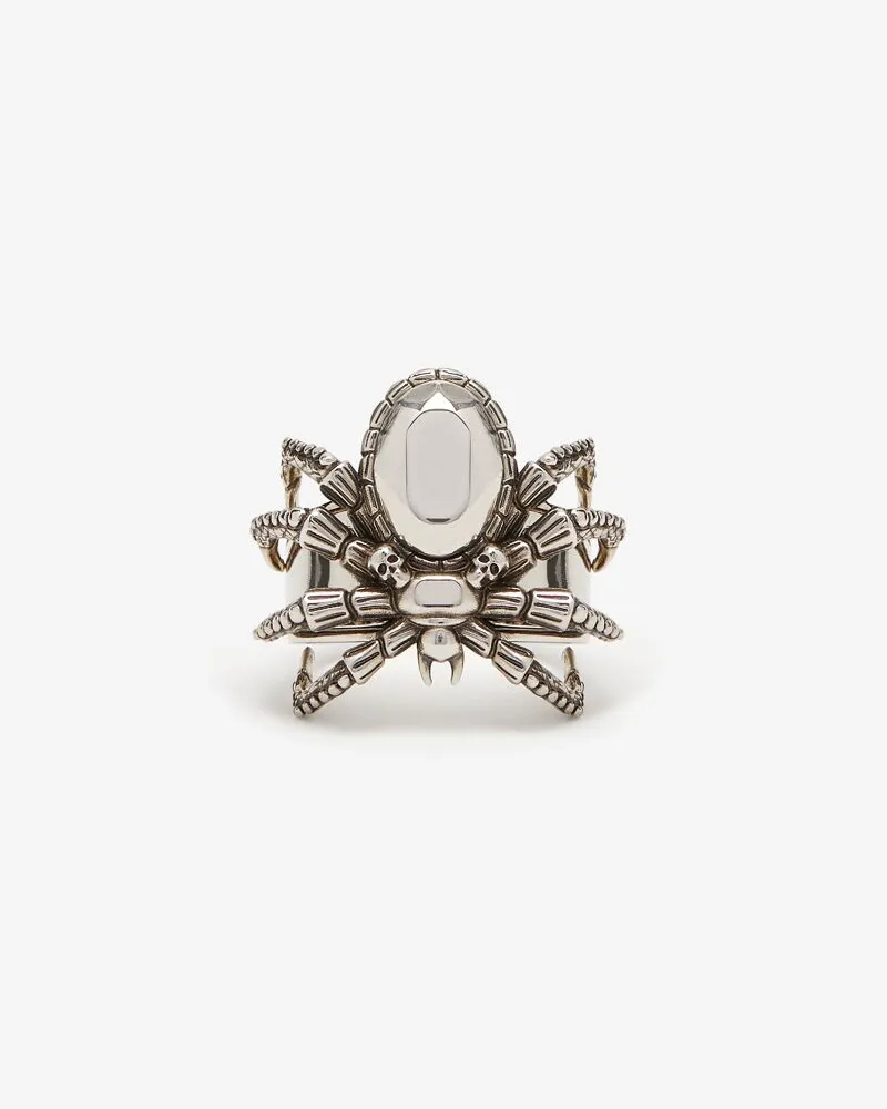 Alexander McQueen Spinnenring Antiksilber