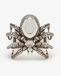 Alexander McQueen Spinnenring Antiksilber