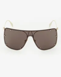 Alexander McQueen Skull-Mask-Sonnenbrille Gold