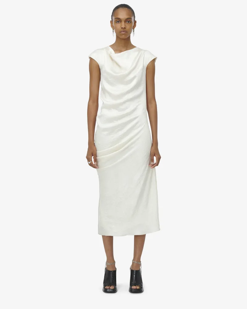 Alexander McQueen Asymmetrisch fallendes Kleid - Item 821637QEAFR8010 Auster