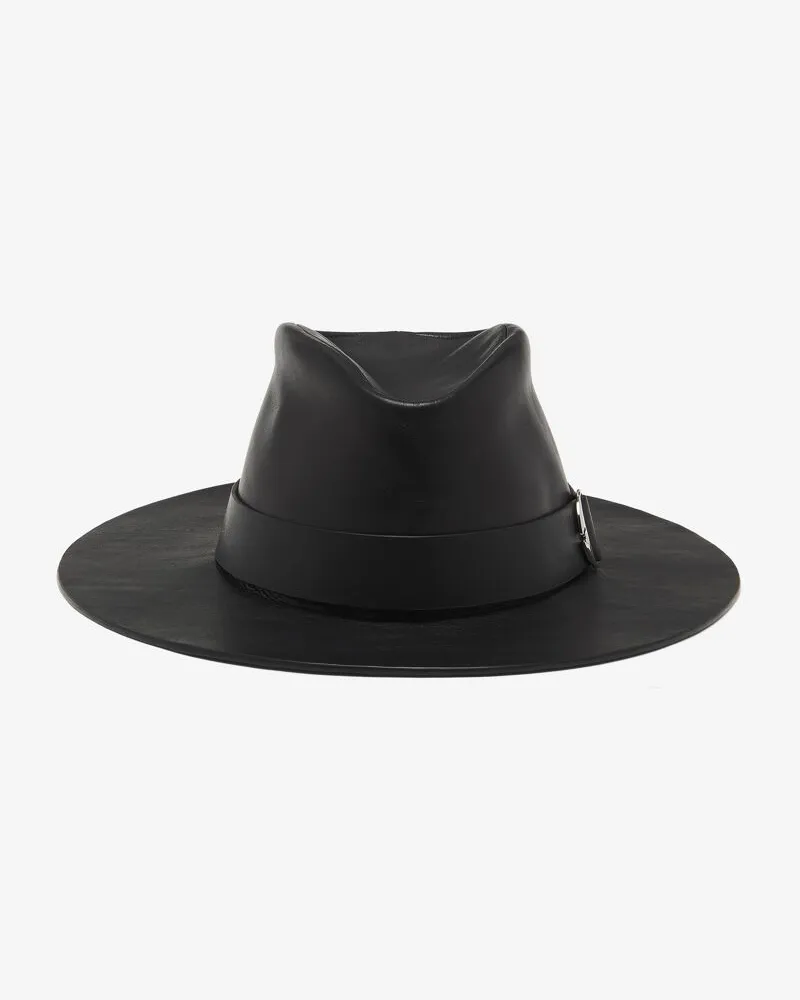 Alexander McQueen Fedora Hut Schwarz