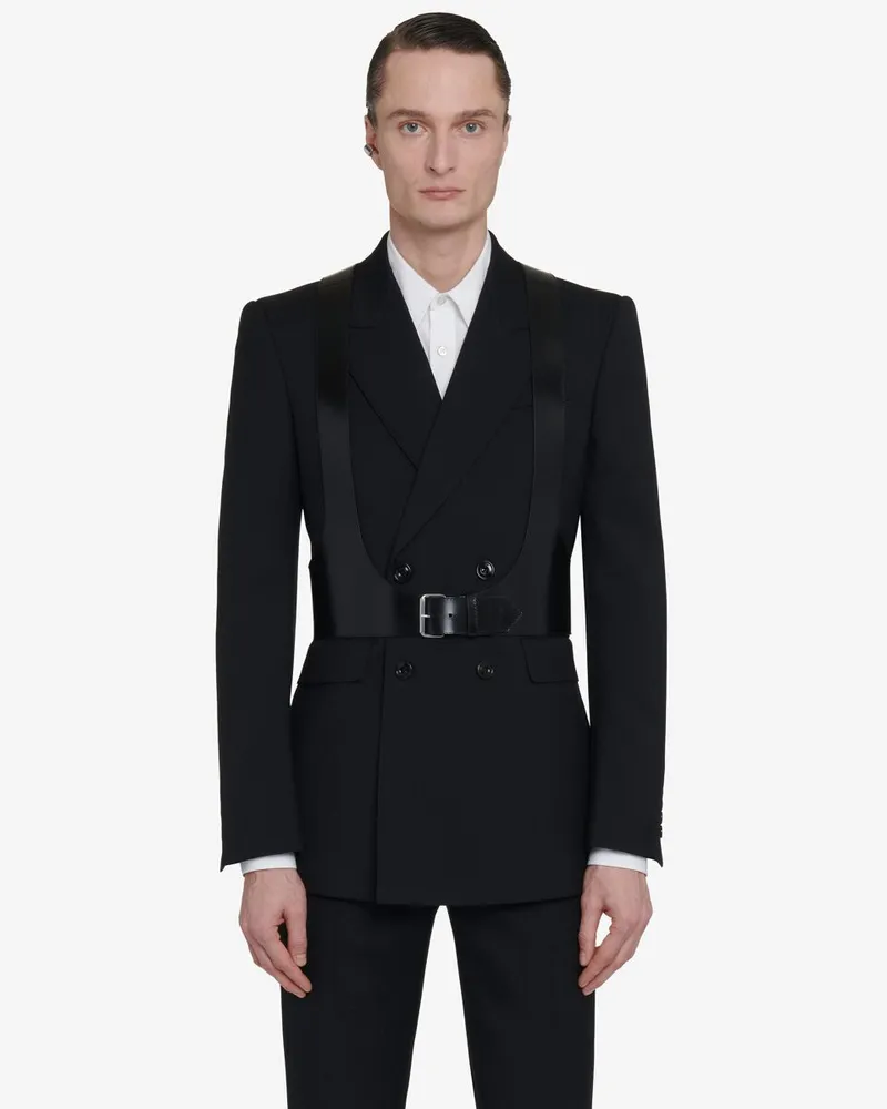 Alexander McQueen Ledergurt Schwarz