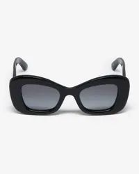 Alexander McQueen Markante Katzenaugen-Sonnenbrille Schwarz