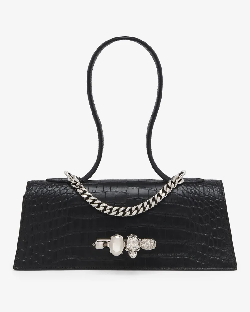 Alexander McQueen Jewelled Top Handle - Item 8661371HBT21000 Schwarz