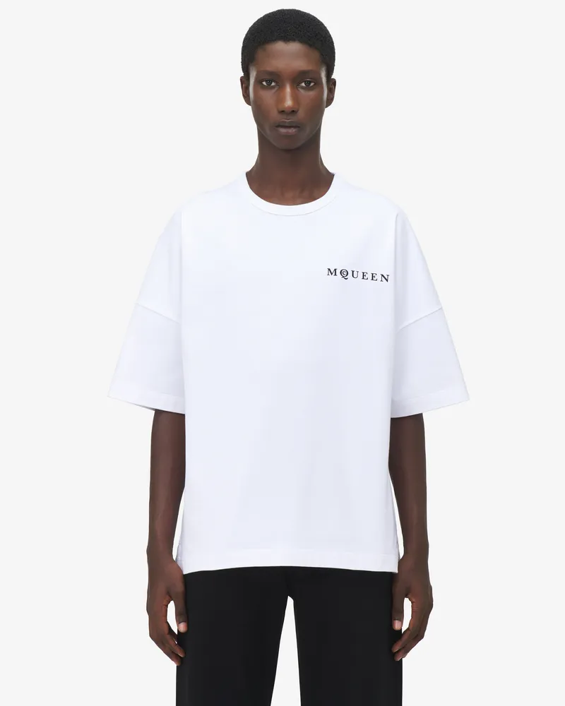 Alexander McQueen Oversized McQueen-T-Shirt - Item 828434QTADE0909 Weiss