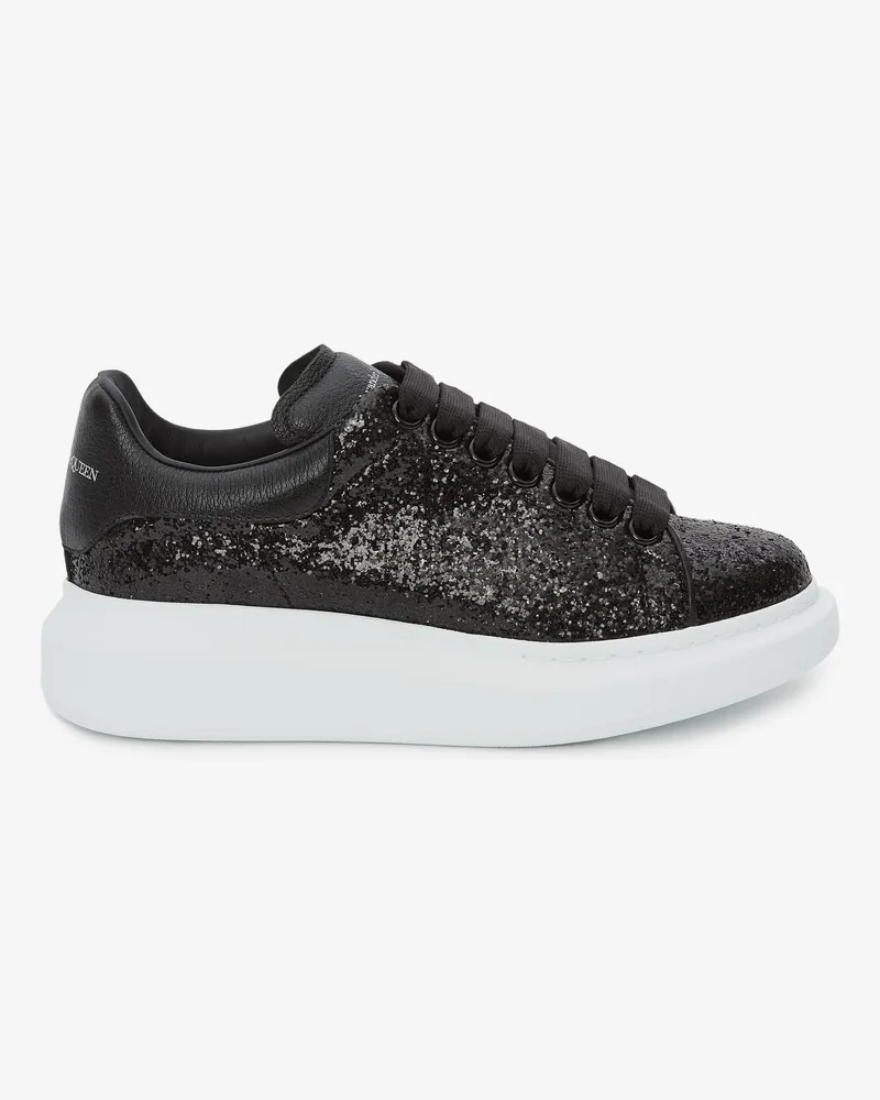 Alexander McQueen Glitzernde Oversized-Sneaker Schwarz