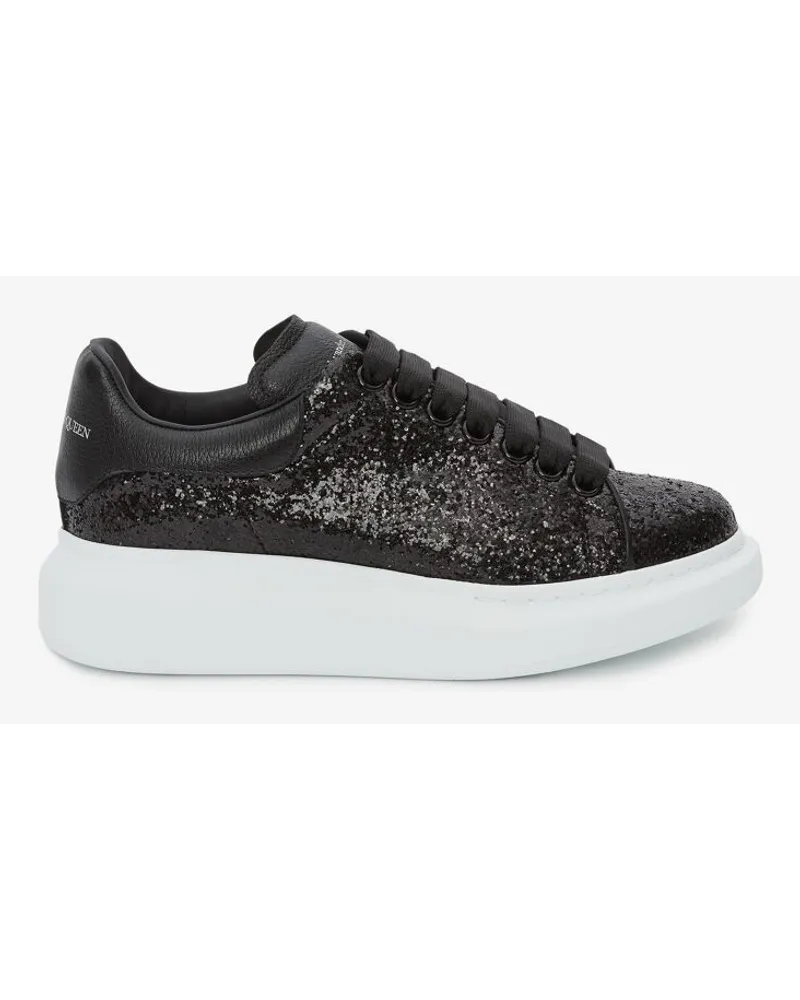 Alexander McQueen Glitzernde Oversized-Sneaker Schwarz