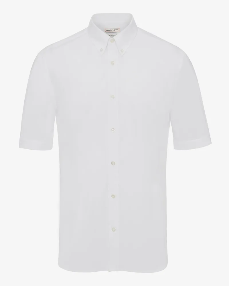 Alexander McQueen Cotton Poplin Shirt Weiss