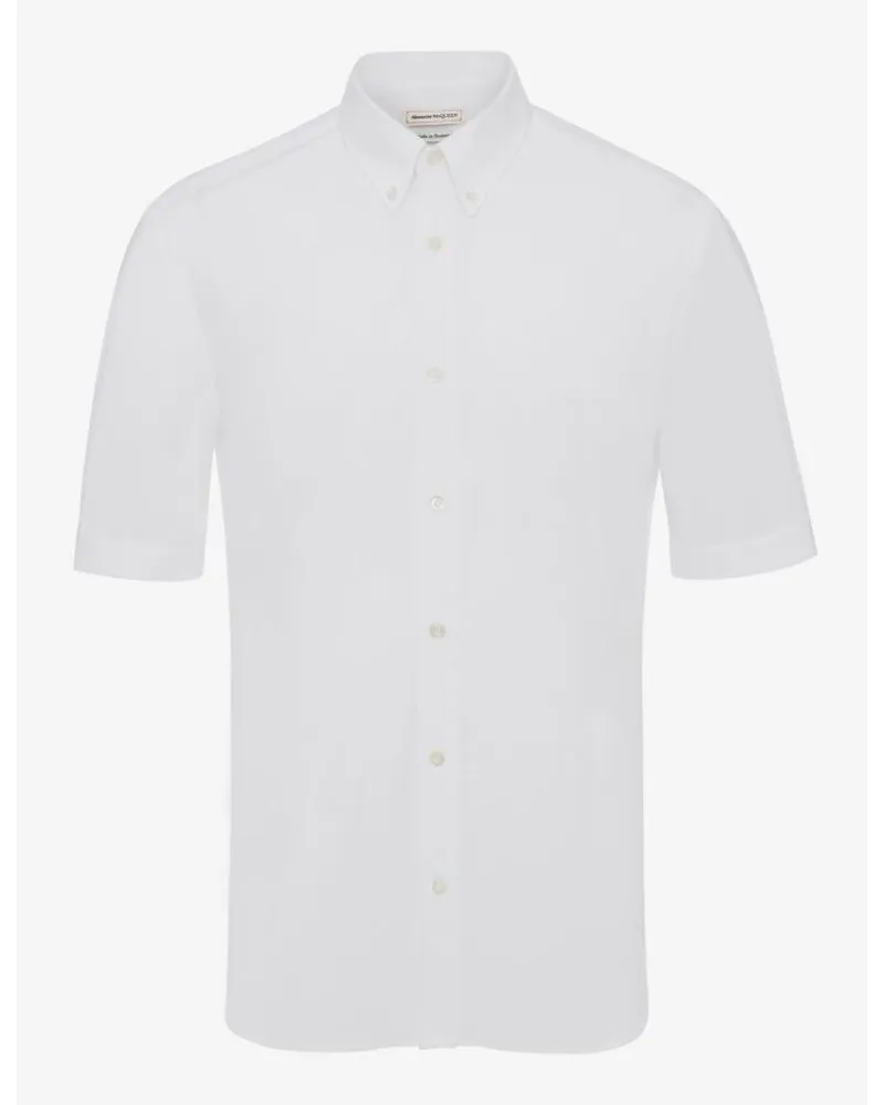 Alexander McQueen Cotton Poplin Shirt Weiss