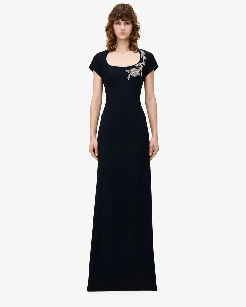 Alexander McQueen Abendkleid mit Banshee-Stickerei - Item 830379QEAAA1000 Schwarz